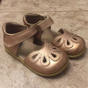 Livie & Luca Rose Gold Petals Shoes